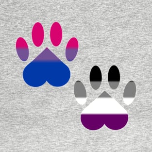 Bi Ace Pride Paws T-Shirt